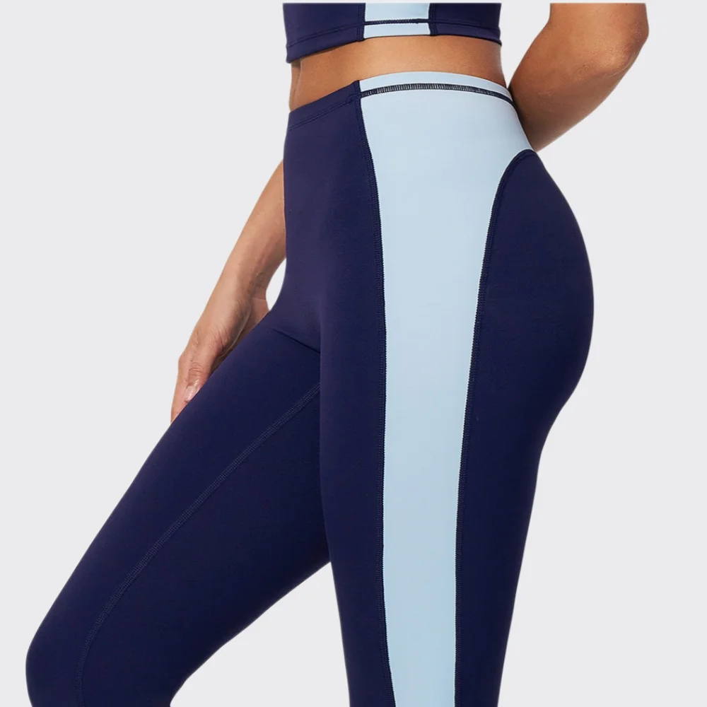 Women Patchwork Sports Yoga Pant Sports Leggings High Waist Gym Clothes Fitness Leggings High-strength Professional Fitness Pant