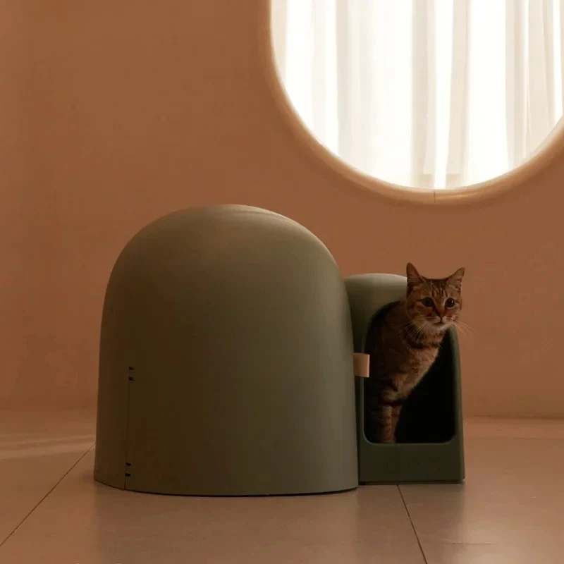 

Creative Corridor Type Cat Toilet Isolation Odor Prevention Goods For Cats Simple Cat Litter Box Safety Material Pet Accessories