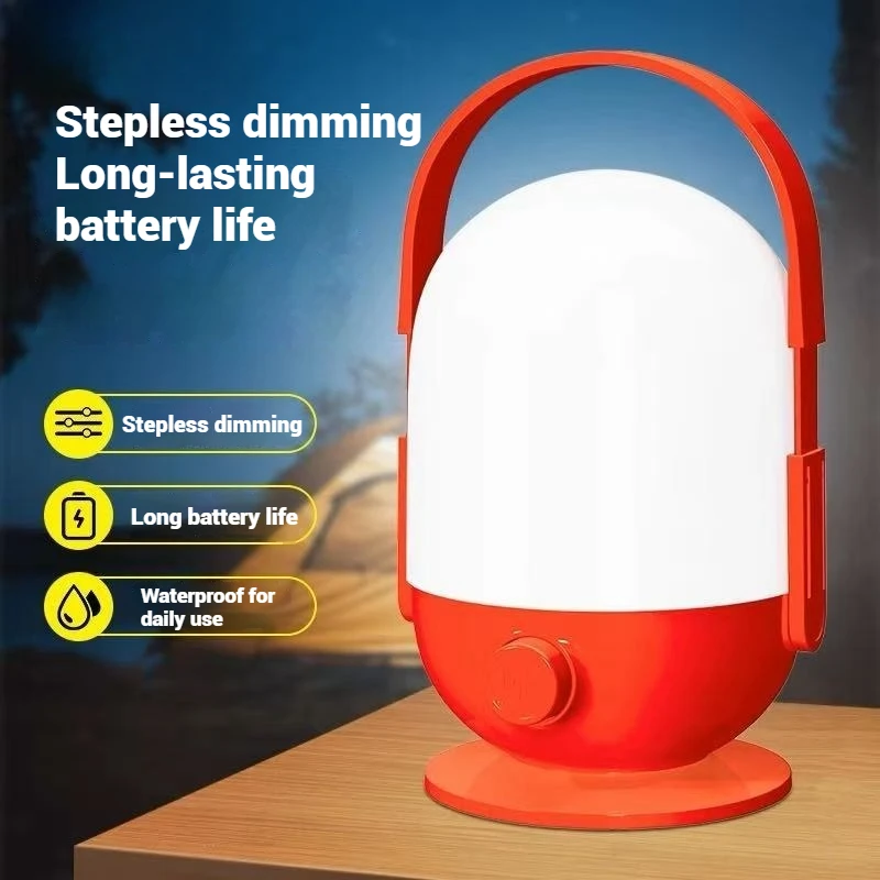 Nova chegada acampamento latern à prova dwaterproof água led ao ar livre luz portátil recarregável lâmpada com carregamento recarregável iluminação de viagem