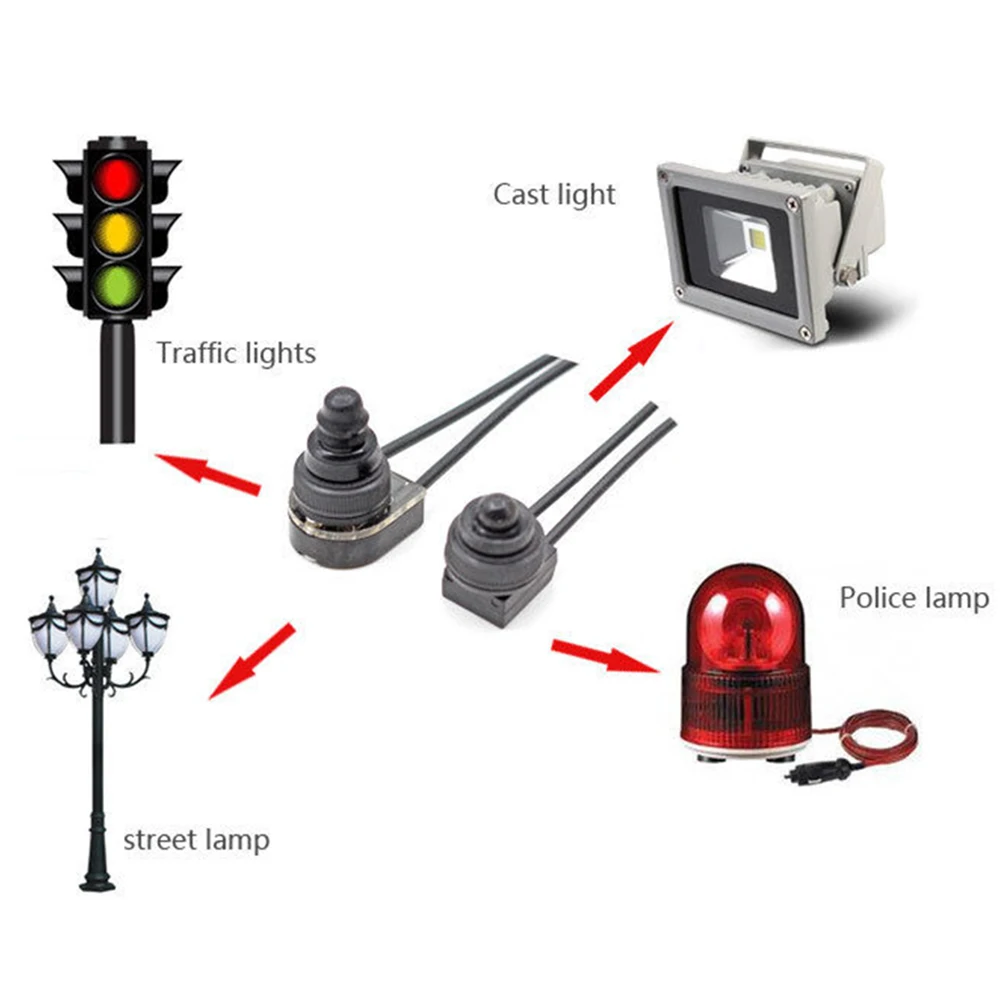 Push Button Switch On-Off Switch KP107 Plastic Shell Self-locking Sturdy Waterproof 250V Bakelite Base Electric Equipment Parts