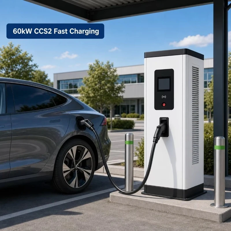 60kW DC EV Charging Station Fast Charger Outdoor
