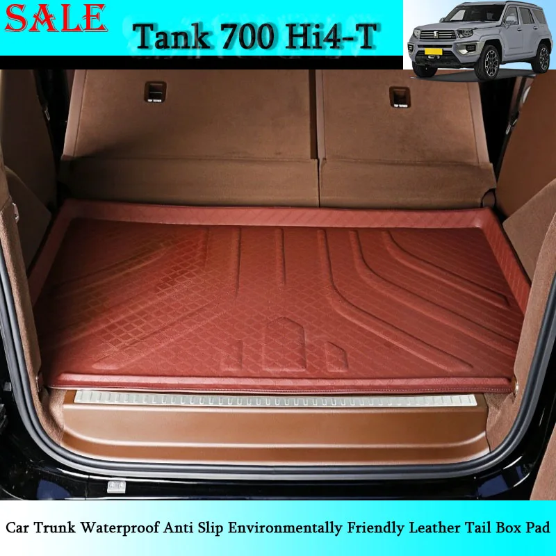 Fit for Tank 700Hi4t Car Dedicated Trunk Waterproof Anti Slip Environmentally Friendly Leather Tail Box Pad Car Interior Parts