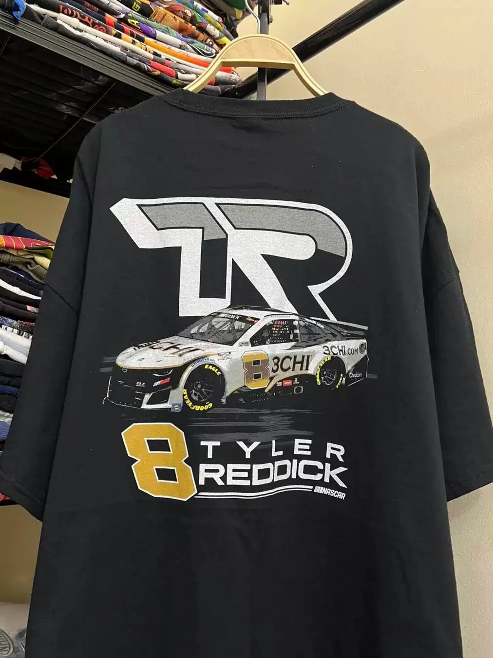 Modern NASCAR Tyler Reddick 8 3CHI Racing Graphic T-Shirt Cotton Men Women Streetwear Tee