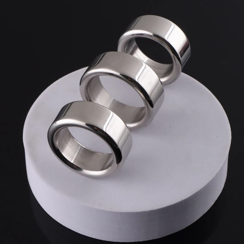 Stainless Steel Penis Glans Ring Metal Cock Head Ring Male Erection Ring Sex Toys for Man Delay Ejaculation Foreskin Separate 18