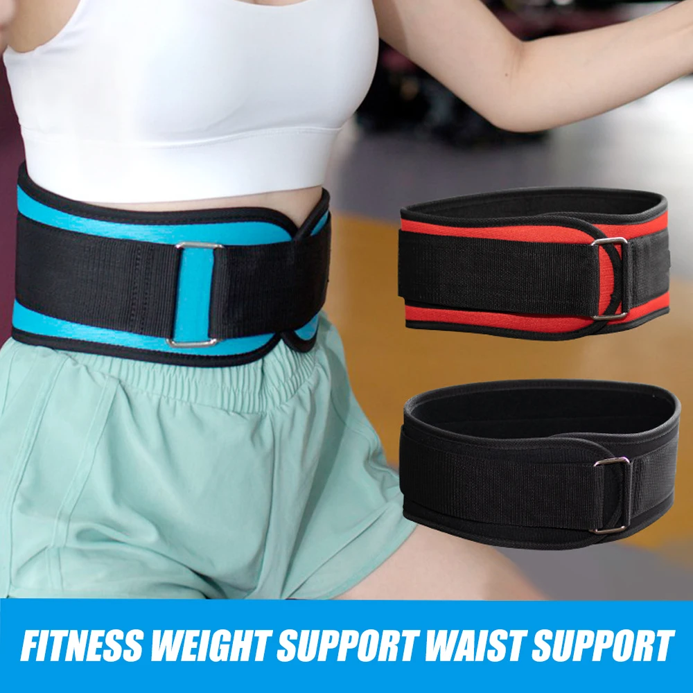 Weight Lifting Belt - Great for Squats,Clean,Lunges,Deadlift, Thrusters - Men and Women - Firm & Comfortable Lumbar Support