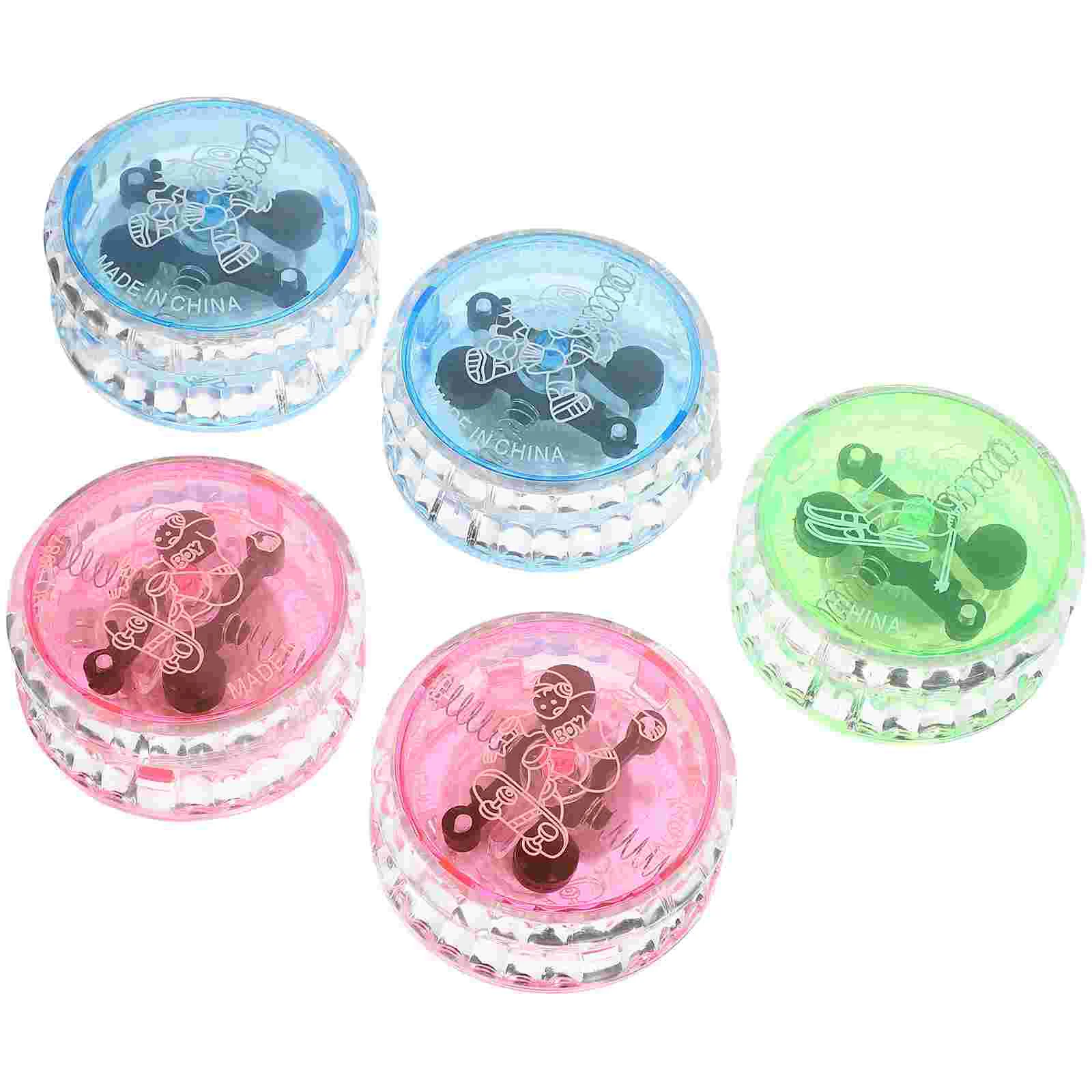 

5 Pcs Luminous Yo-yo Responsive Ball Children’s Toys Yoyo Gift LED Beginners Plastic Flashing