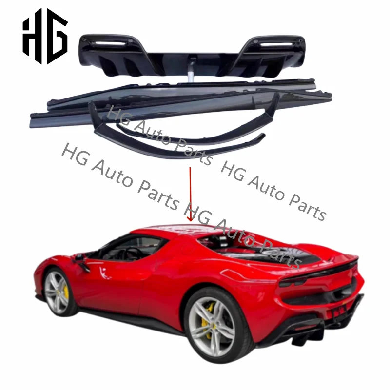 Modified Auto Parts OEM Front Bumper Car Lip Rear Diffuser Spoiler Body Kit For Ferrari 296GTB Car Side Skirts Exteriors