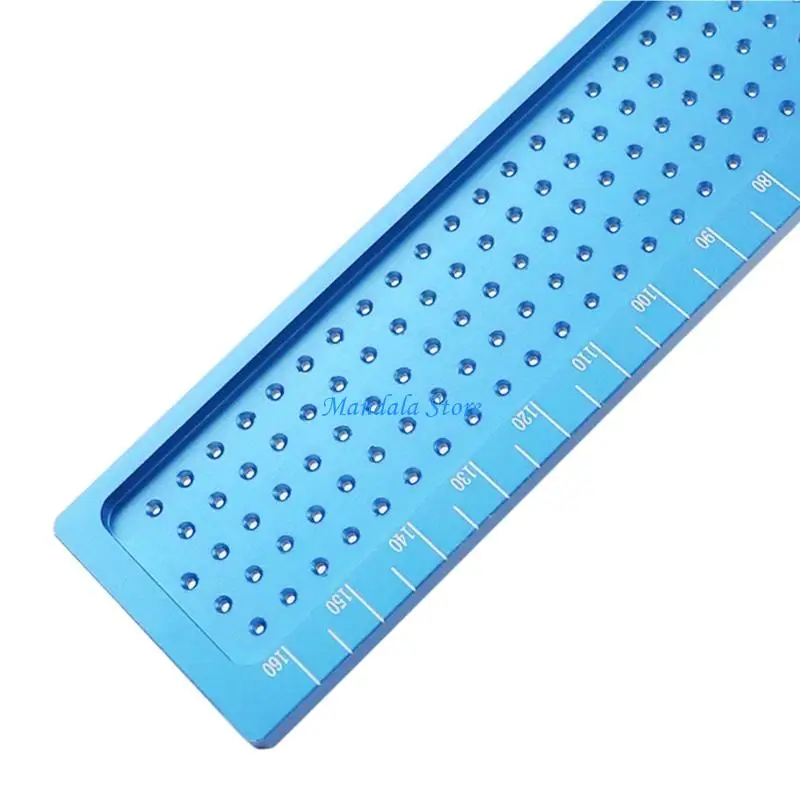 

U2JC Blue Lightweight Measure Ruler for T Type Marking Tool Aluminum Alloy Ruler