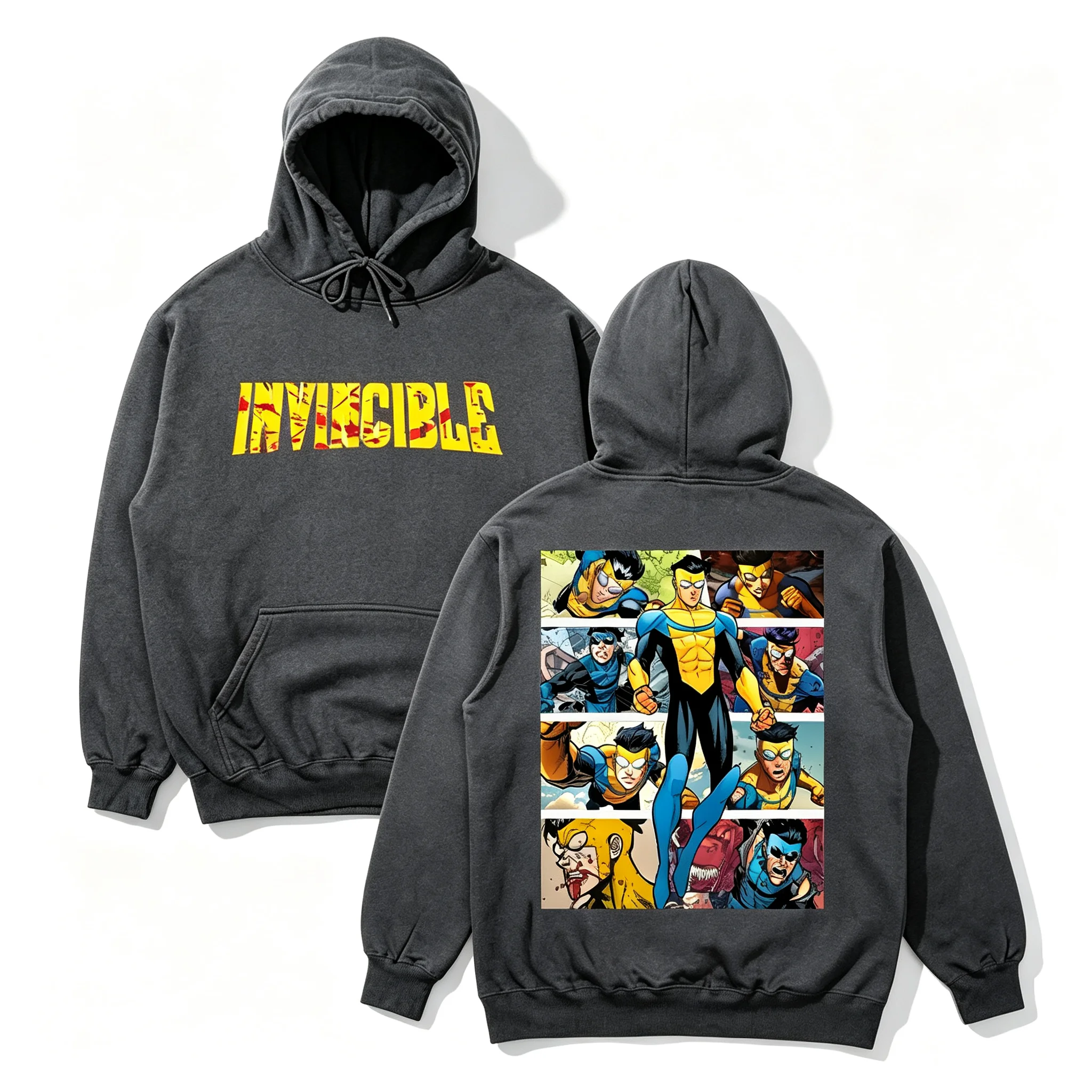 Invincible Hoodies Invincible Mark Superhelden Unisex Sweatshirt Omni-Man Invincible Kleidung Perfektes Geschenk für Comic-Liebhaber Pullover – Detail 18