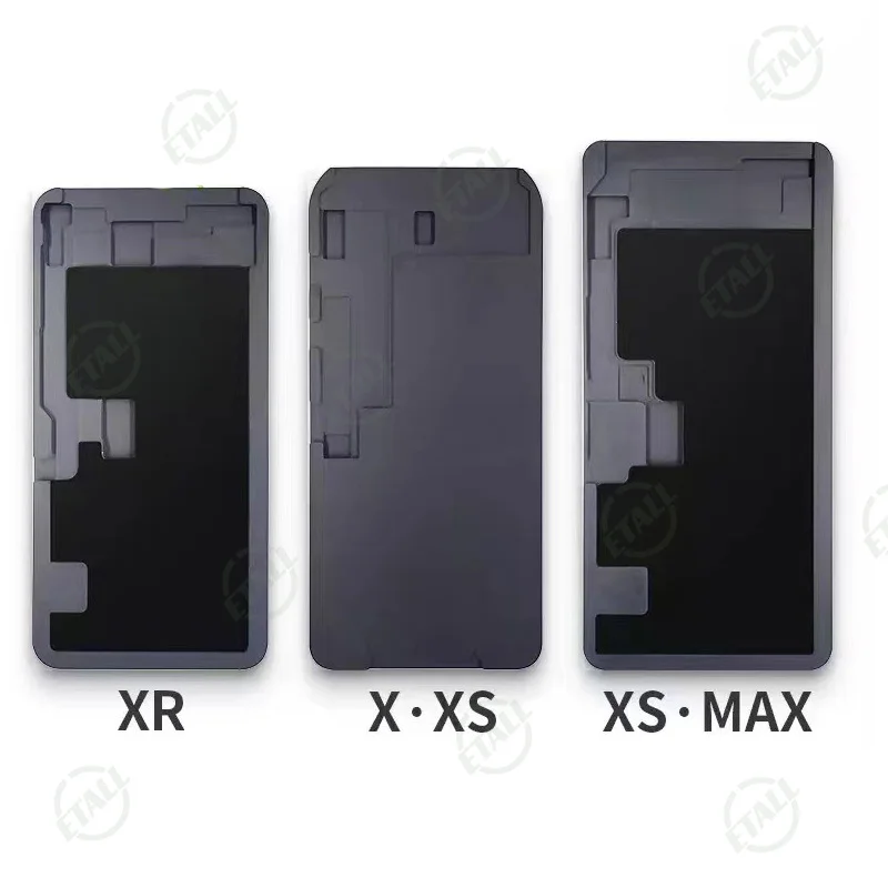 Laminação Mat Mold para Tela LCD, Ferramentas de Reparação, Recondition Mould, Sem Dura, Cabo Flex, Black Rubber Pad, OCA, iPhone X, iPhone 14, Pro Max