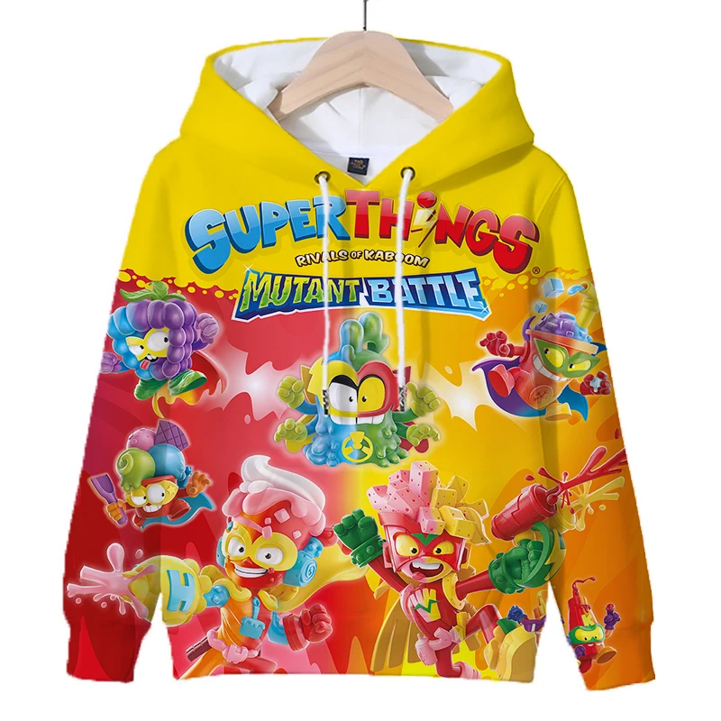 SuperThings 3D Print Hoodies Cartoon Game Kids Sweatshirts Harajuku Pullover Tops Autumn Boys Outwear Children Clothes Sudadera