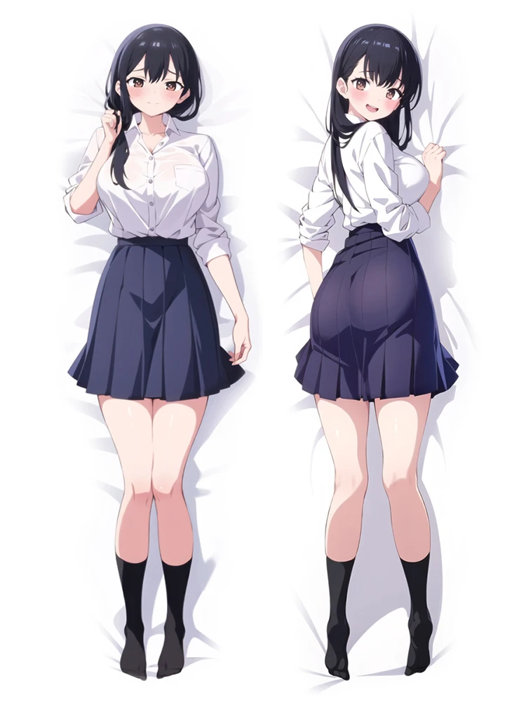 

Anime Pillow Cover Dakimakura Young Girl Tits Double-Sided Print Life-Size Body Pillows Cover Adult Case Bedding Gifts