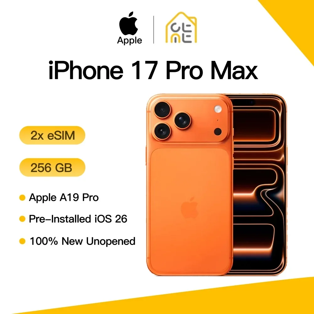 Apple iPhone 17 Pro Max Original Fully Unlocked eSIM 120Hz 6.9