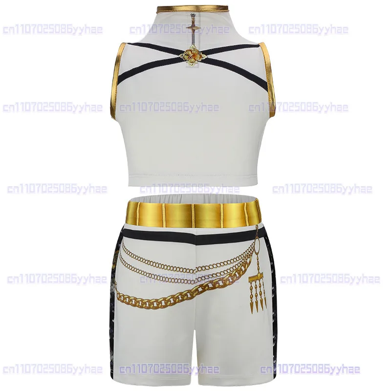 Kpop Rumi Cosplay Jacket pants Girls Demon Hunters Costume Kids Zipper Hoodie Rumi Child Fashion Polyester Printed Outwear Party