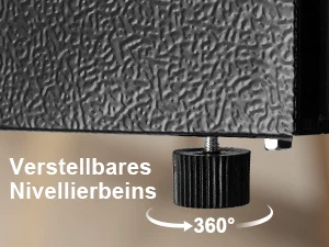 eine Nahaufnahme einer Metallwandhalterung mit einem Metallrahmen.