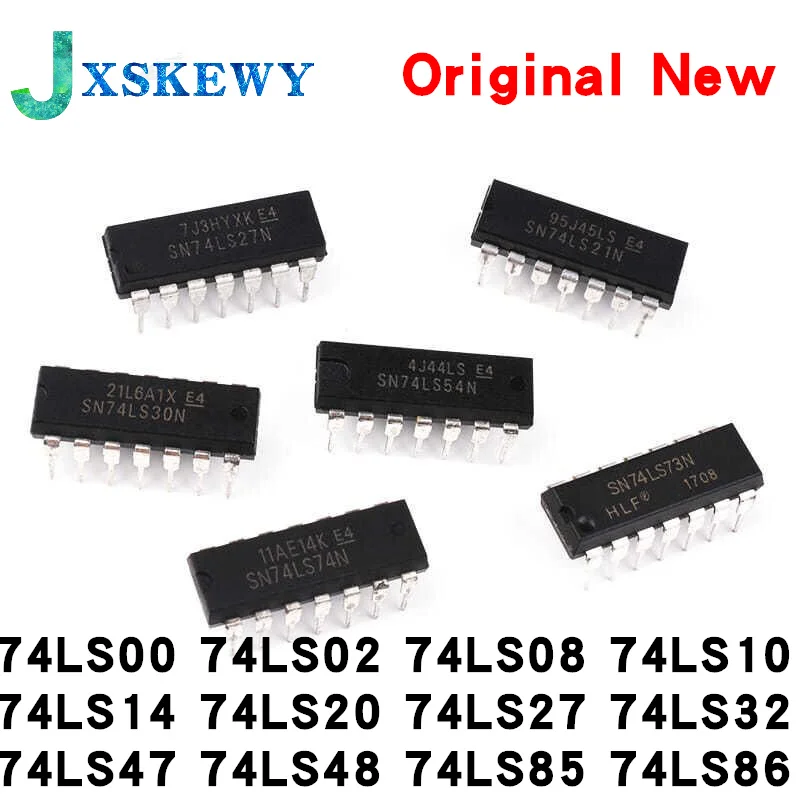 10PCS SN74LS04N 74LS00 74LS02 74LS08 74LS10 74LS14 74LS20 74LS27 74LS32 74LS47 74LS48 74LS85 74LS86 DIP-14 new and original IC