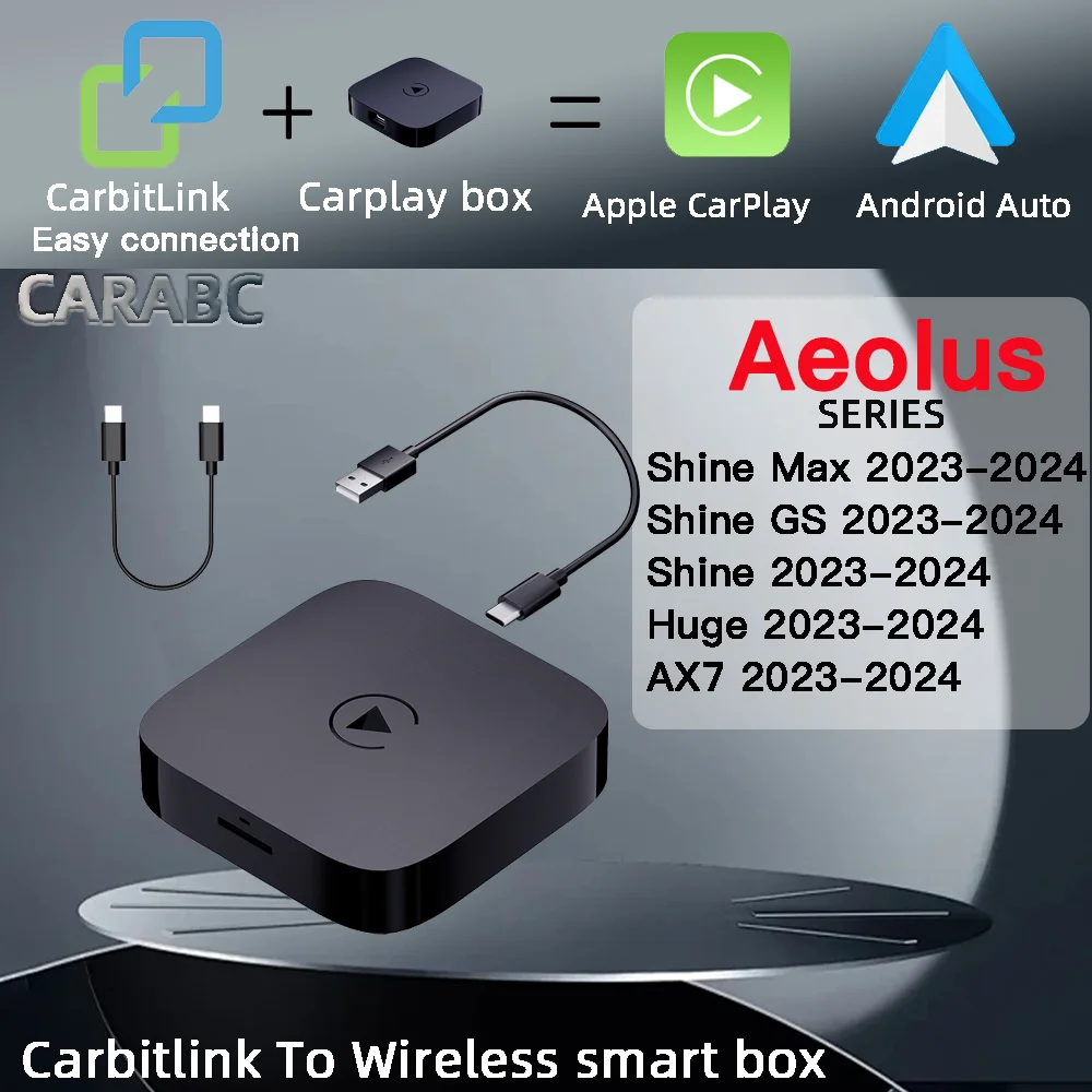Dongfeng Aeolus Shine Max GS AX7 2023-2024 CARABC CB12 Carbitlink اتصال سهل مع carplay اللاسلكي Android Auto Smart Box