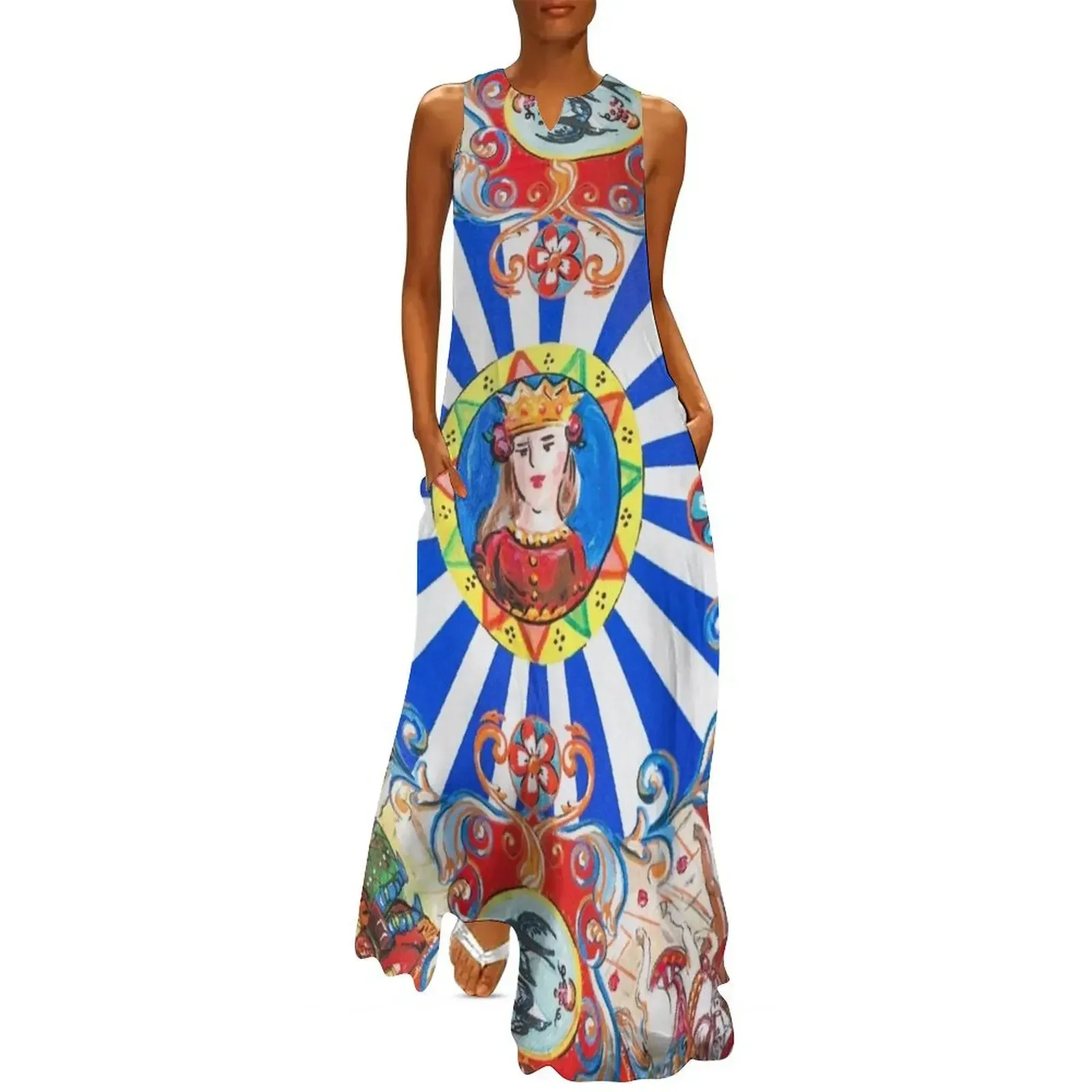 

Sicilian Art Long Dress women clothing 2025 new arrivals party dress women elegant luxury women's evening dress 2025