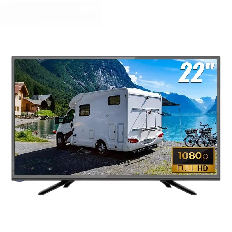 

22" RV GOO-GLE OS Smart TV 1G 8G Chromecast Marine Caravan Android Television Set Wall Mount Outdoor Camping 12V DC Car TV