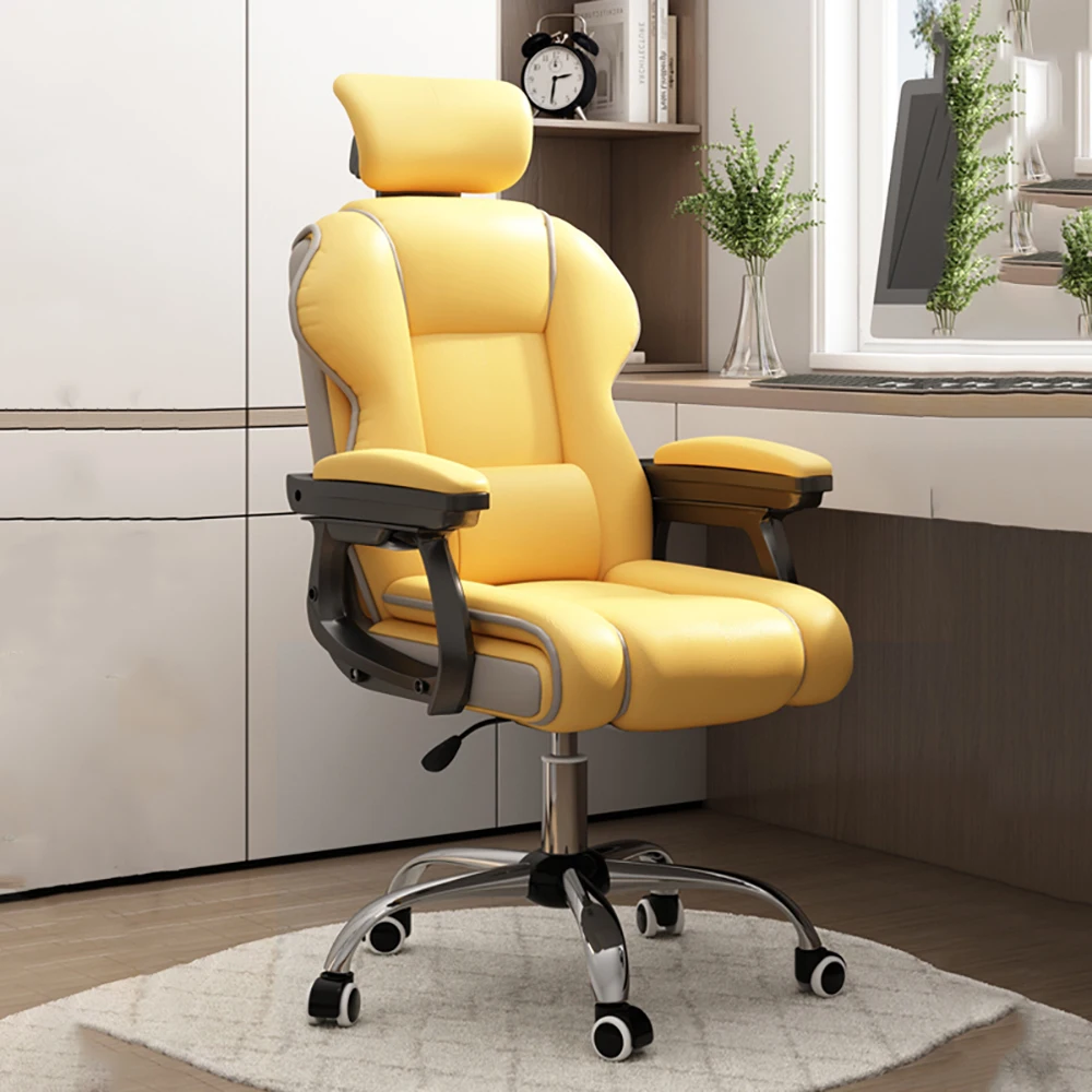 

Neck Pillow Office Chairer Gonomic Luxury Modern Study Gaming Chair Relax Swivel Chaise De Jeux Gaming Bedroom Furniture