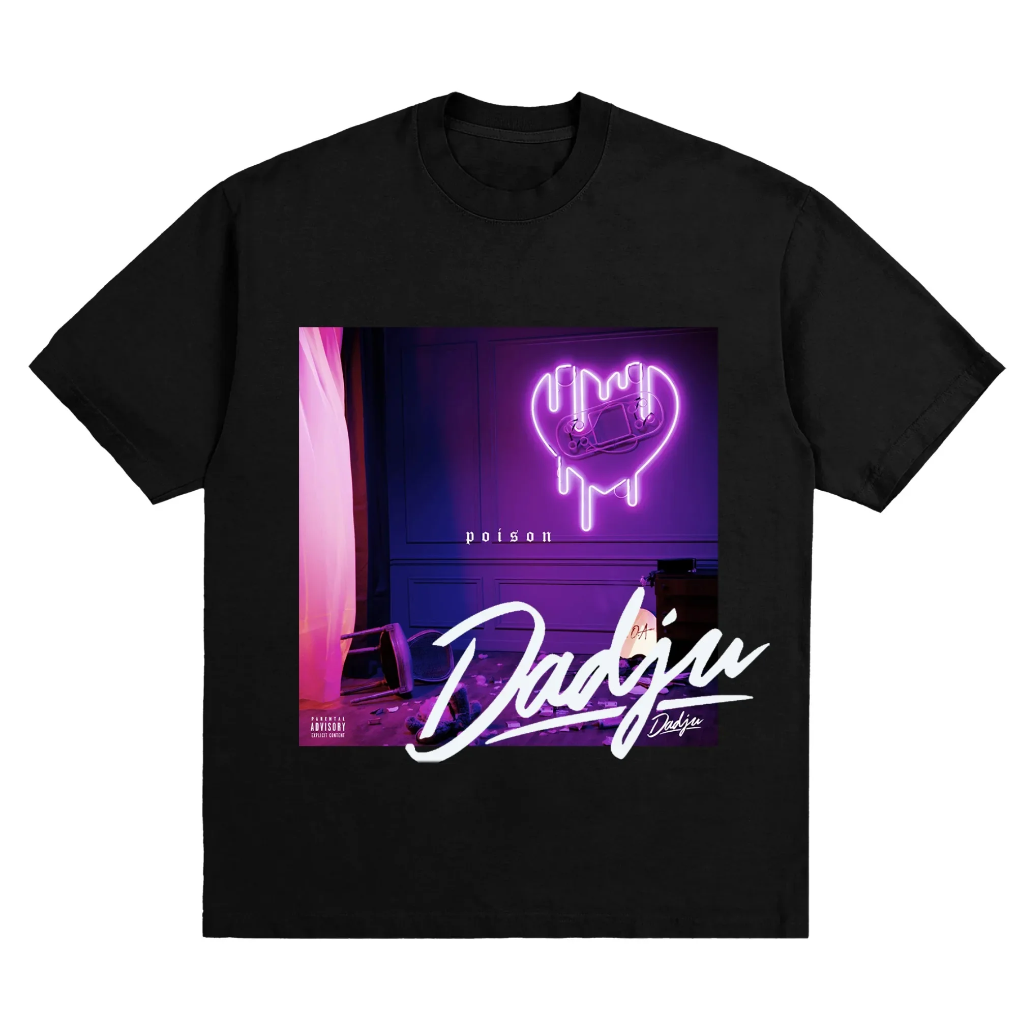 

Men's retro fashion French hip-hop artist camouflage heart background 100% pure cotton short-sleeved T-shirt top