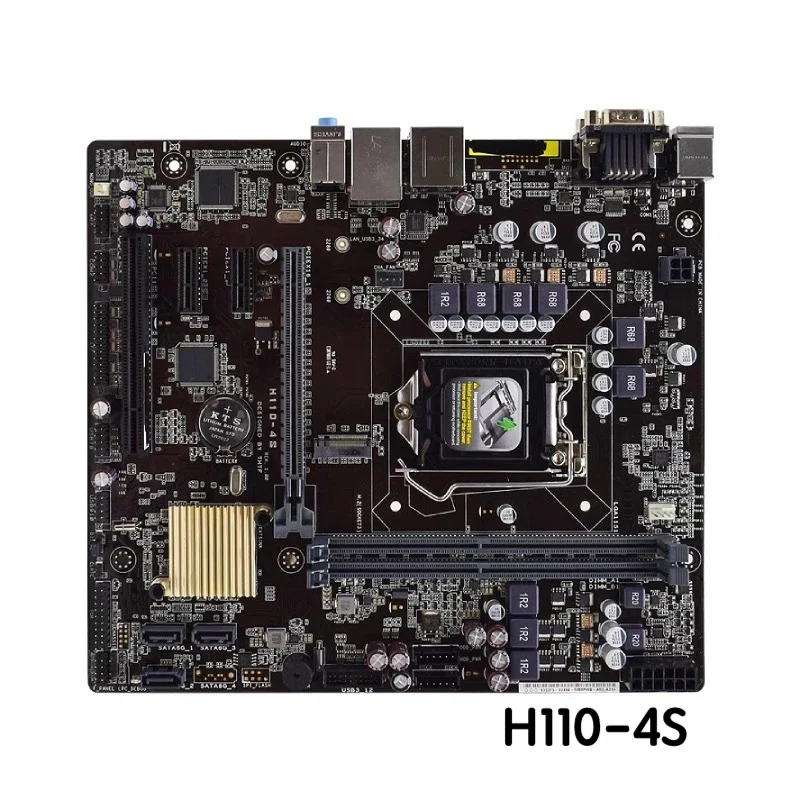 ASUS H110-4S 마더보드 LGA 1151 DDR4 메인보드, 100% 테스트 완료, 완전 작동, 무료 배송