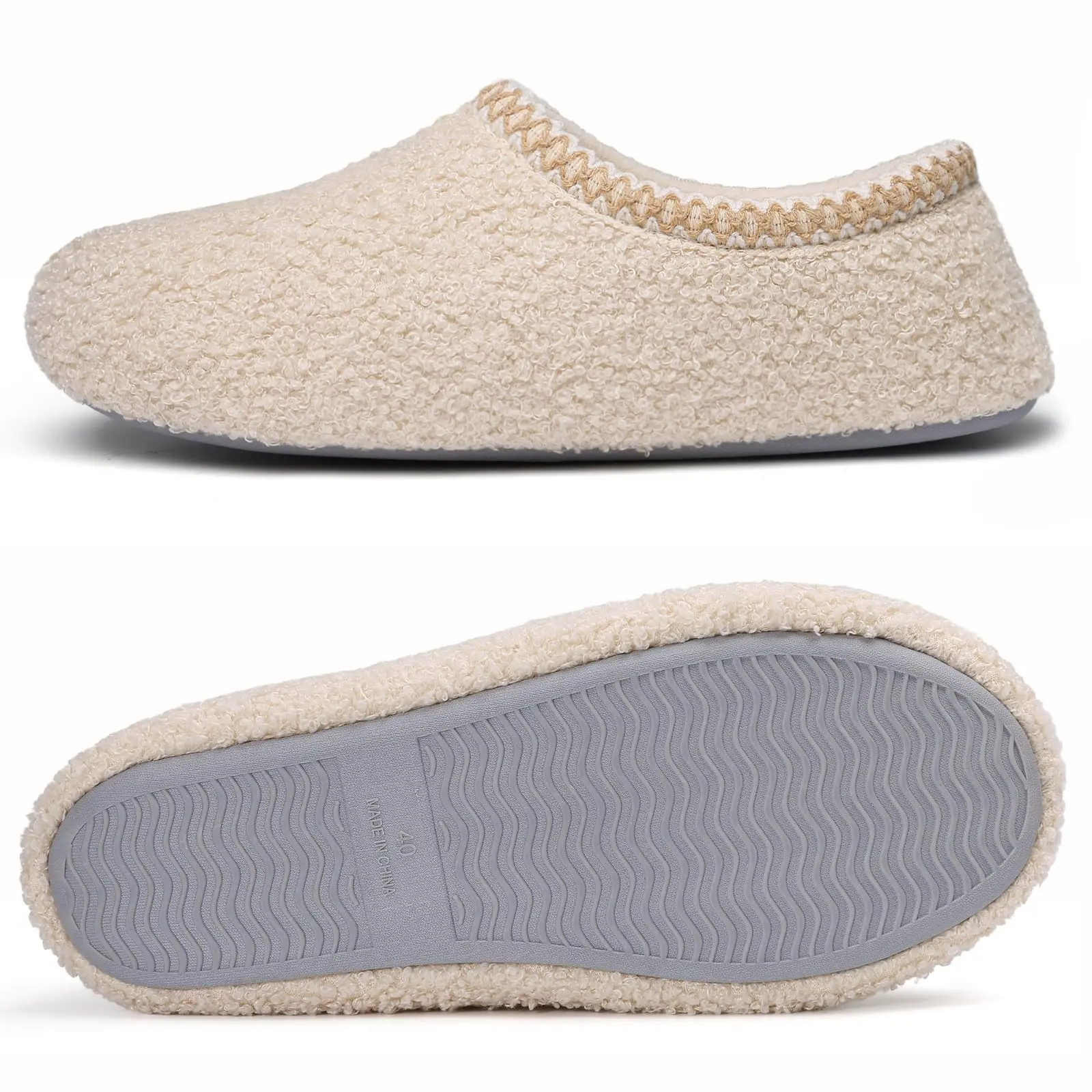Gacimy الفراء شبشب منزل للنساء لينة رغوة الذاكرة الشرائح المسطحة شتاء دافئ تيدي الصوف سيدة غرفة نوم أحذية رقيق جورب النعال #6