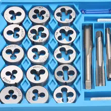 40 pcs M3-M12 tap and die set for metal threading #6