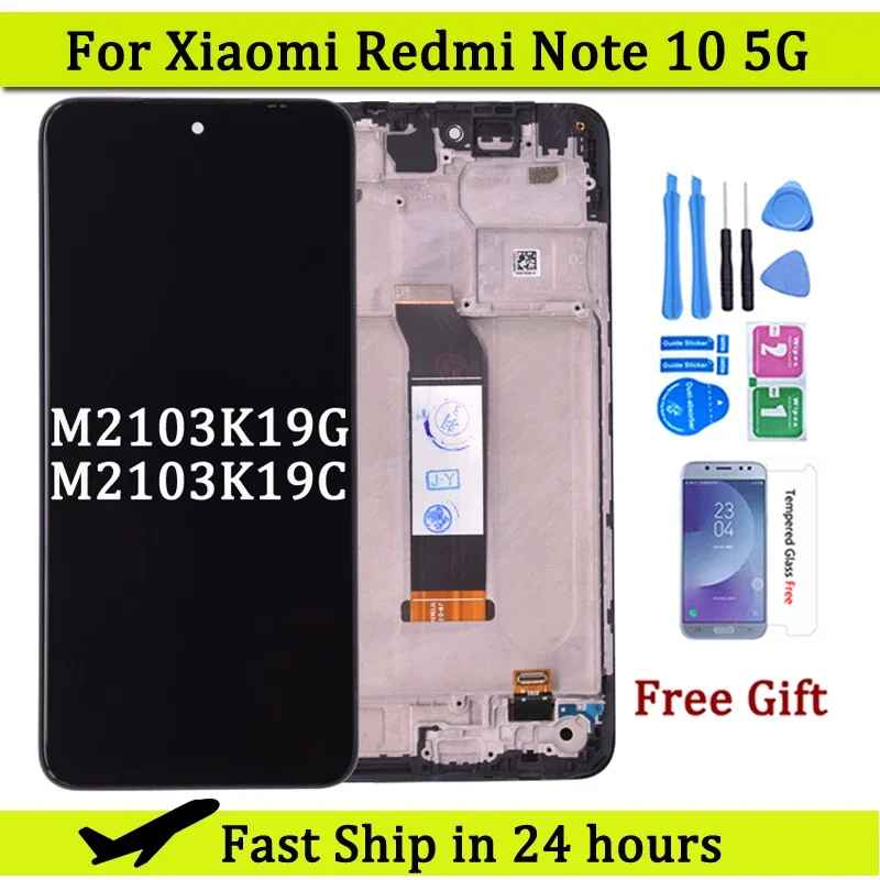 6.5'' For Xiaomi Redmi Note 10 5G LCD Display Touch Screen Digitizer Assembly M2103K19G For Xiaomi POCO M3 Pro 5G LCD