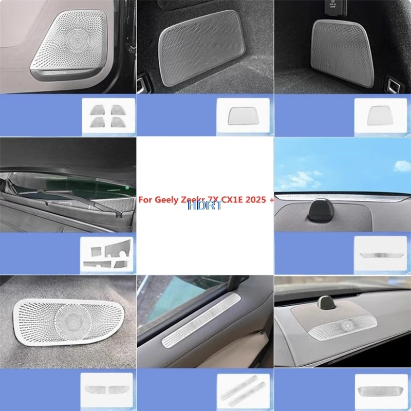 

Для Geely Zeekr 7X CX1E 2025 + автомобильный стиль, интерьер, задний багажник, аудиосиденье, динамик, вентиляционное отверстие, рожок, передний капот, пылезащитная накладка
