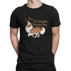 Collie Dog Barking Sheltie Shetland Sheepdog Don't Let Anyone Silence You T Shirt Homme High Quality Tshirt Large O-Neck Tshirts