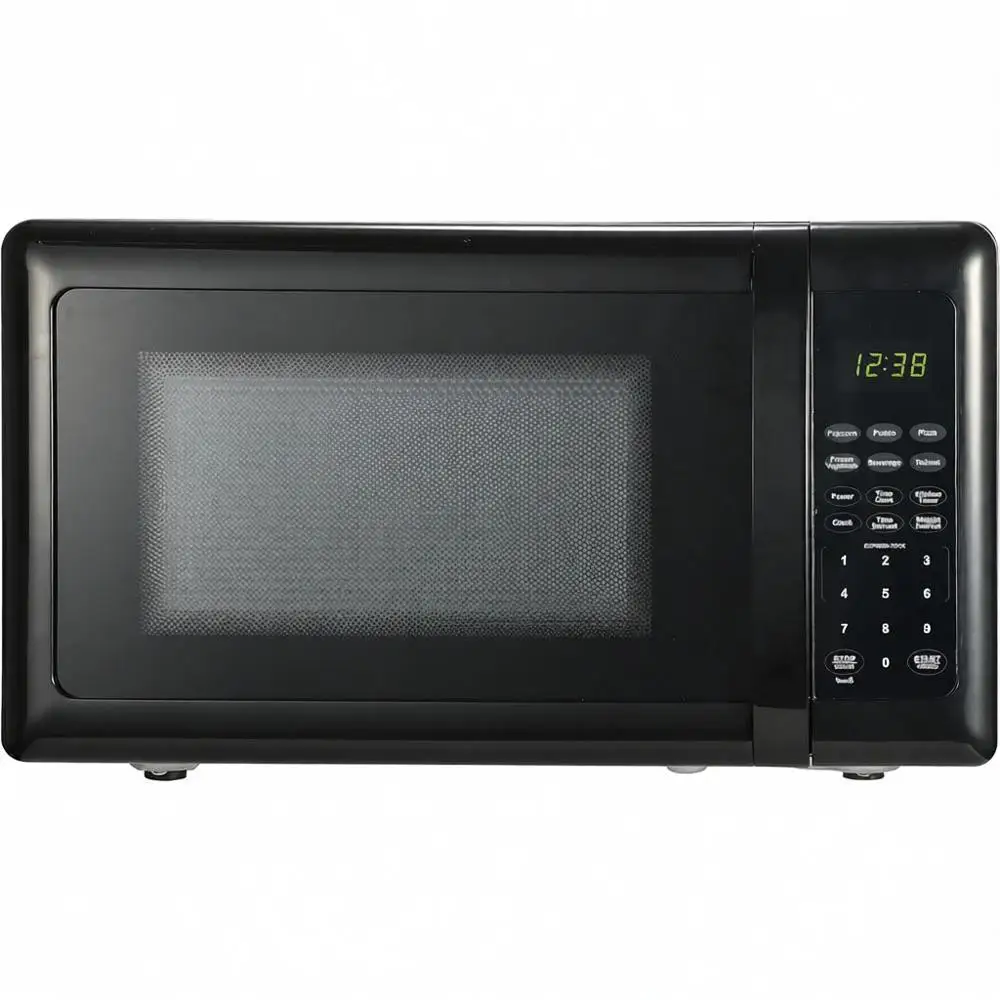 

Compact 700W Countertop Microwave Oven with Touch Controls, LED Display, 10 Power Levels, 6 Auto Menus, Glass Turntable, Child S