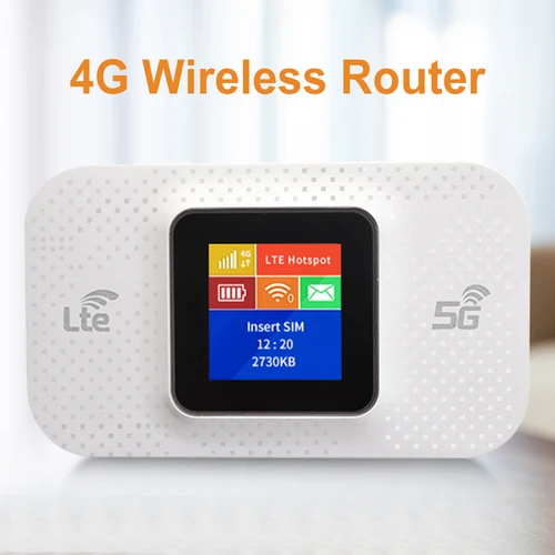 Imagen 2 del producto Repetidor WiFi portátil 4G LTE de 150Mbps, enrutador inalámbrico de bolsillo desbloqueado de 3650mAh con ranura para tarjeta Sim, punto de acceso móvil para exteriores