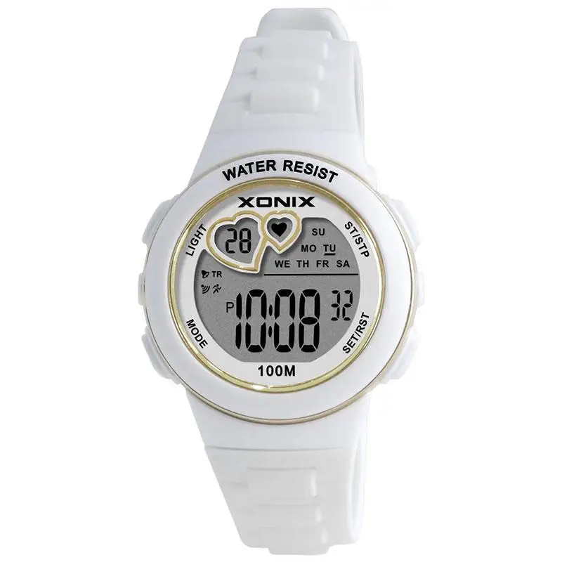 

XONIX New Trendy LED Waterproof Multi-function Children's Outdoor Swimming Sports Luminous Student Watch Electronic Watch