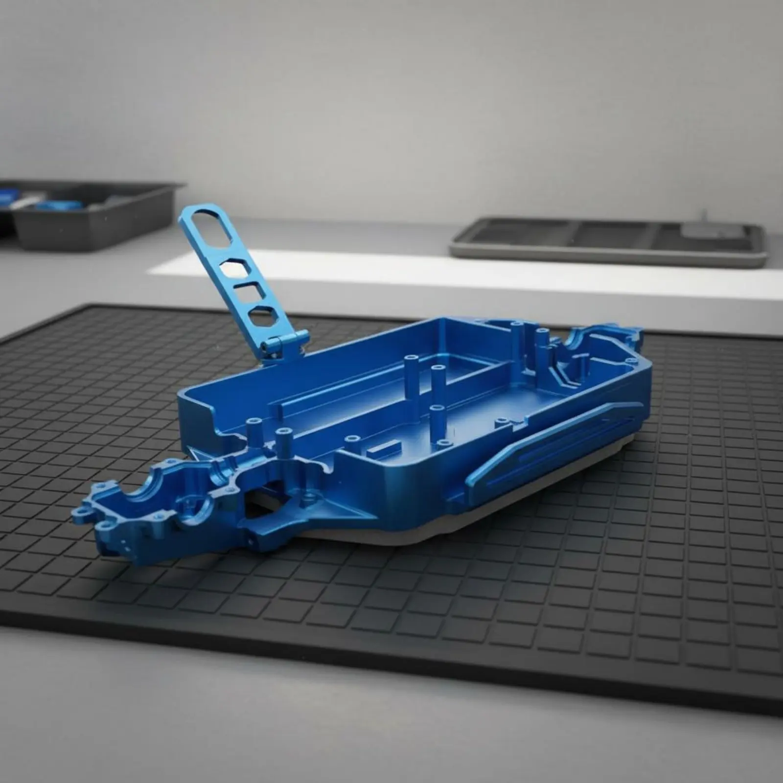 

1/16 Scale RC Car Bottom Plate Upgraded Reinforcement Metal Chassis Metal RC Car Chassis High Durability Toy Vehicle Part