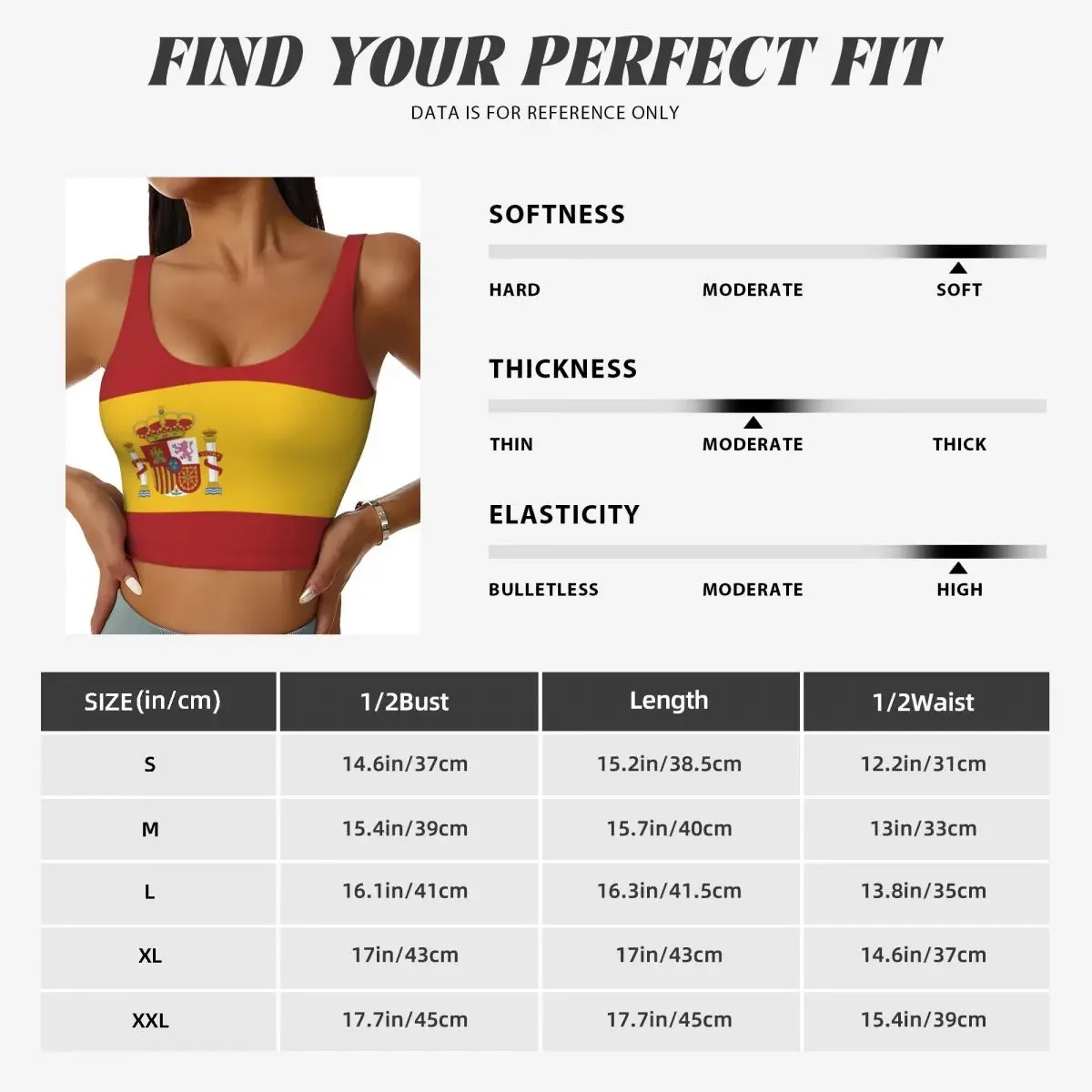 สเปนธง Basic Tops ผู้หญิง Samba เซ็กซี่ V คอโยคะฟิตเนสเสื้อกีฬา