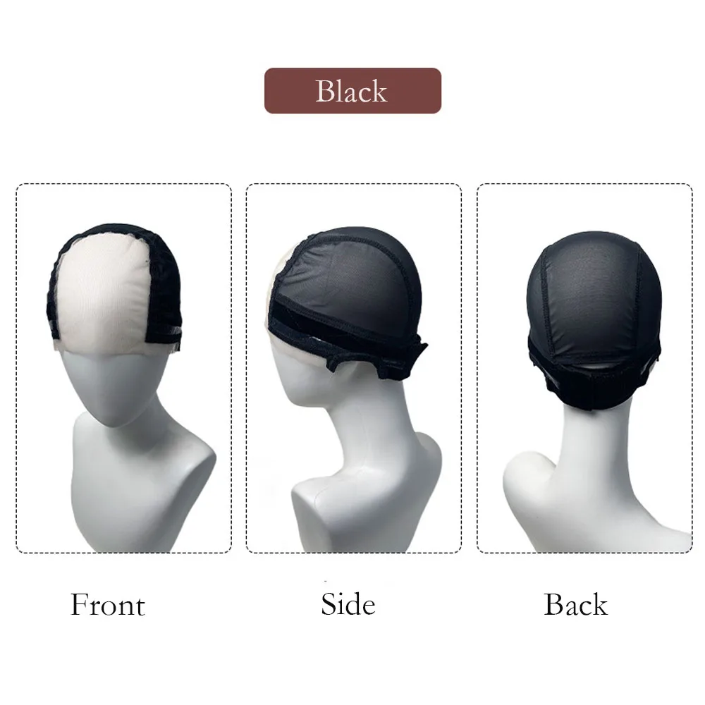 กํามะหยี่ซิลิโคนกันลื่นหมวกวิกผมลูกไม้วิกผม Grip หมวกโปร่งใสสวิสลูกไม้ด้านหน้า-ลื่นปรับวิกผม Gripper สําหรับ Keeping