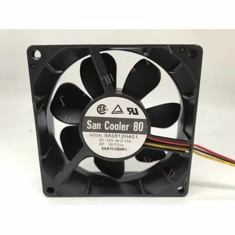 

N NEW FOR 8025 9A0812H401 DC12V 0.13A 8CM 3-wire silent cooling fan