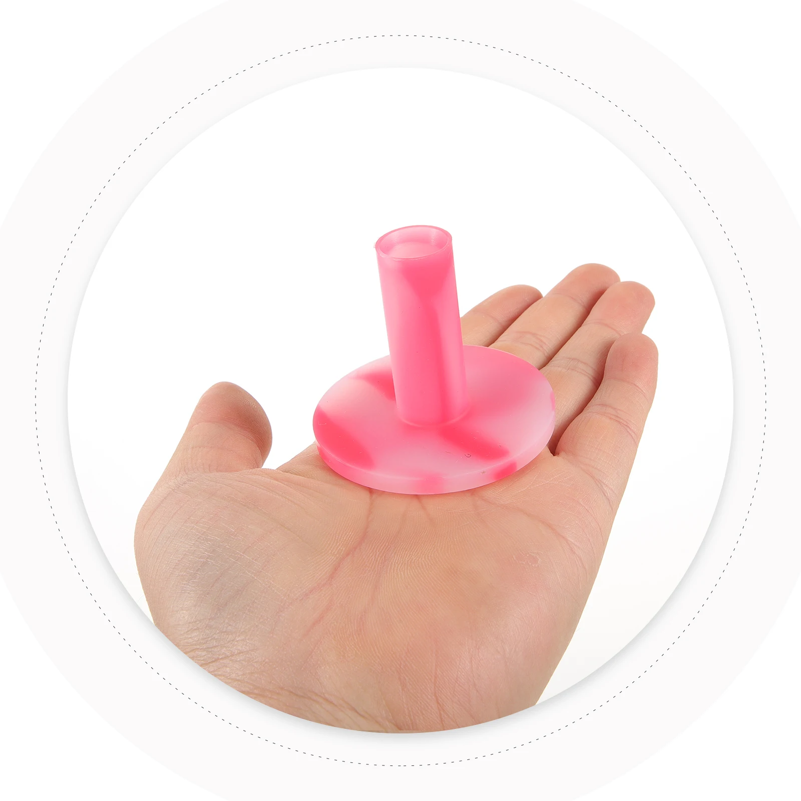 

5pcs Golf Tees Rubber 45mm Flexible Holder Practice Indoor Golfing Accessories Sleeve Light Weight Reusable
