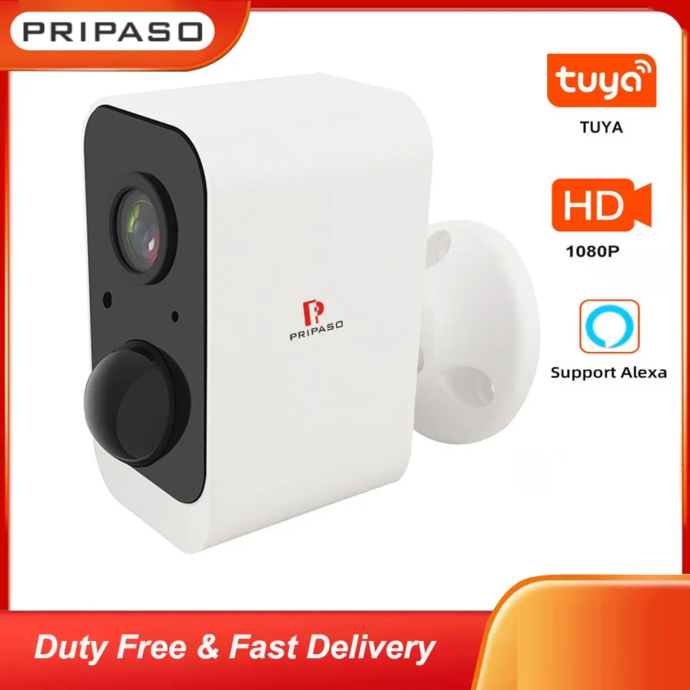 

Wi-Fi камера Tuya 1080P с аккумулятором и функцией ночного видения