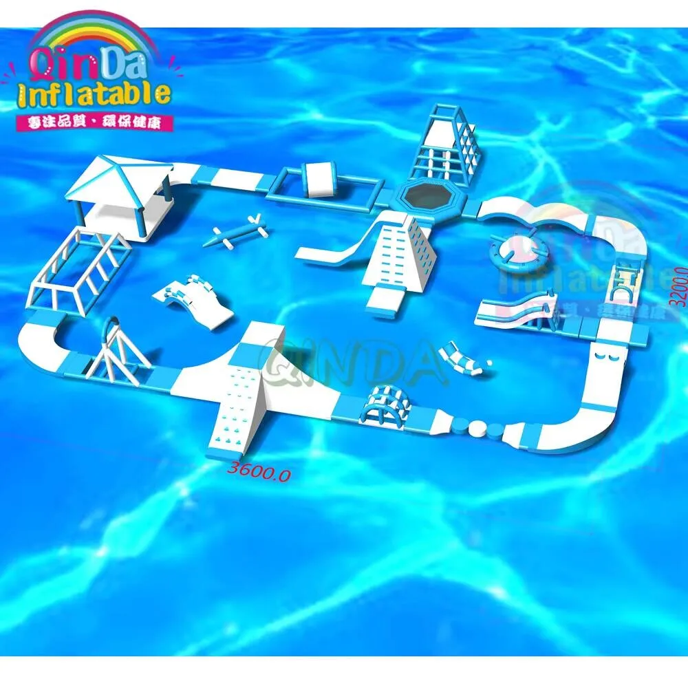 Commercial giant sea inflatable park use on water obstacle course aquk parks