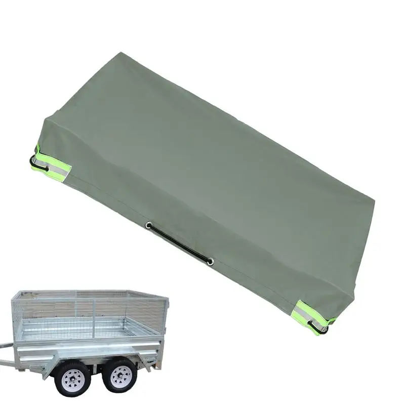 Trailer Cover Camping Cover For Travel Trailer Flat Tarpaulin UV Protection Waterproof Trailer Rv Camping Tarpaulin For Vehicle