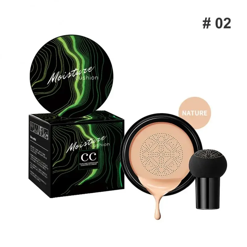 1/2/3PCS Mushroom Head Air Cushion CC Cream Natural Moisturizing Foundation Concealer Whitening Oil-control Makeup Cosmetics BB_voghion.com