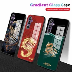Dragon Fundas for Samsung Galaxy A04 A05 A22 A23 A24 A25 A34 A33 A35 A55 M54 S22 S23 S24 PLUS ULTRA 5G Tempered Glass Case Cover