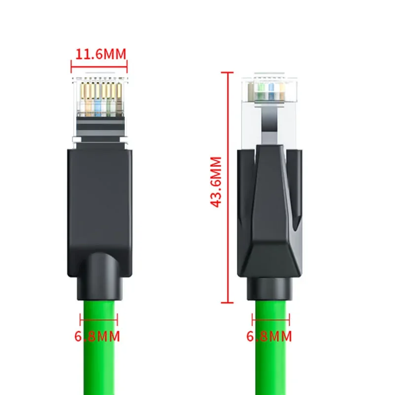 CAT6A wysoki elastyczny łańcuch przeciągany przemysłowy kabel sieciowy czysta miedź Category6 ekranowana 10G EtherCat Ethernet Profinet linia serwo