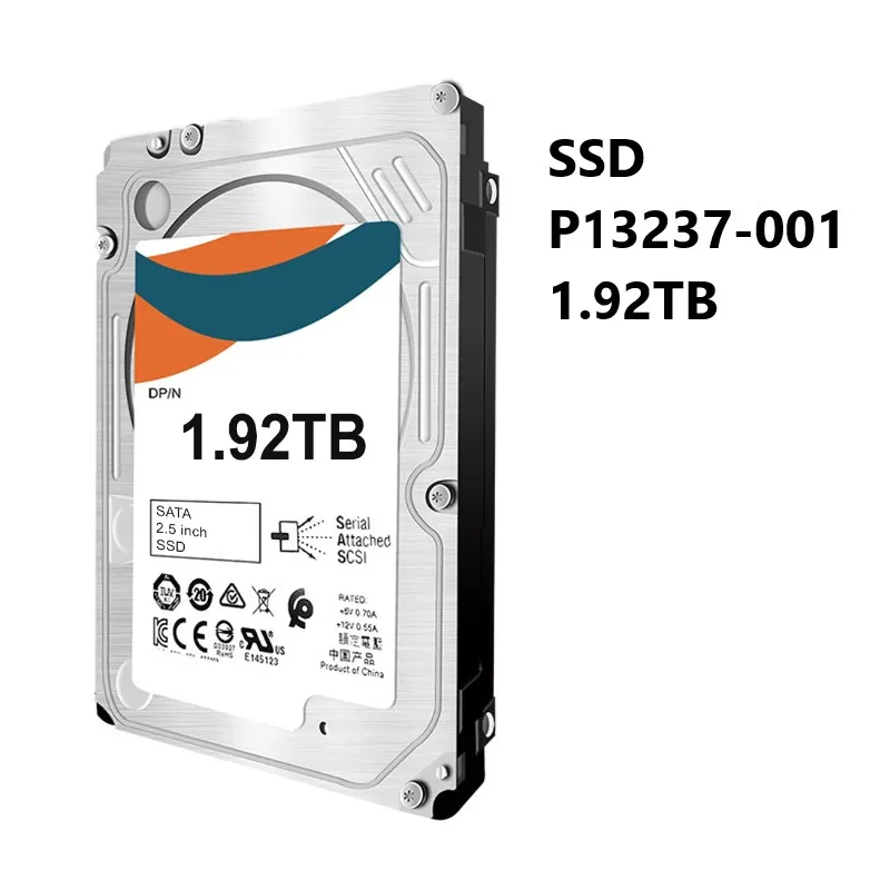 NEW SSD P13237-001 1.92TB 2.5in SFF SAS-12G Read Intensive M.2 Solid State Drive for Modular Smart Array 1060/2060 SAN Storage