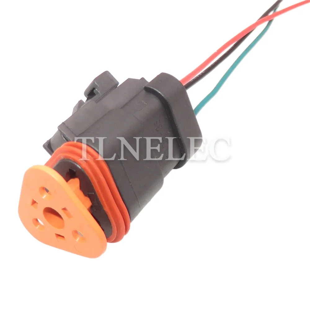 3 Pin Way Auto Wire Harness Socket Car Waterproof Adapter with Wires Automobile High Current Connectors DT04-3P DT06-3S