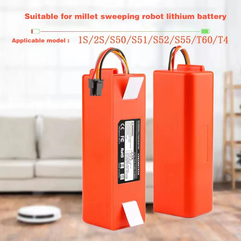 

Suitable for Xiaomi home sweeping robot Xiaomi 1 generation stone T7S50S51S55T6 small tile C10E20 lithium battery