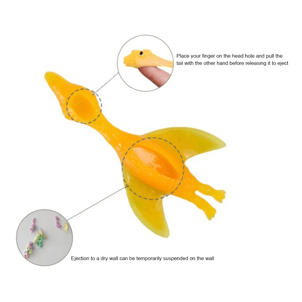 사랑스러운 새총 동물 공룡 손가락 장난감, 휴대용 소프트 신축성 Baubles 장난감, 어린이 파티 호의 장난감