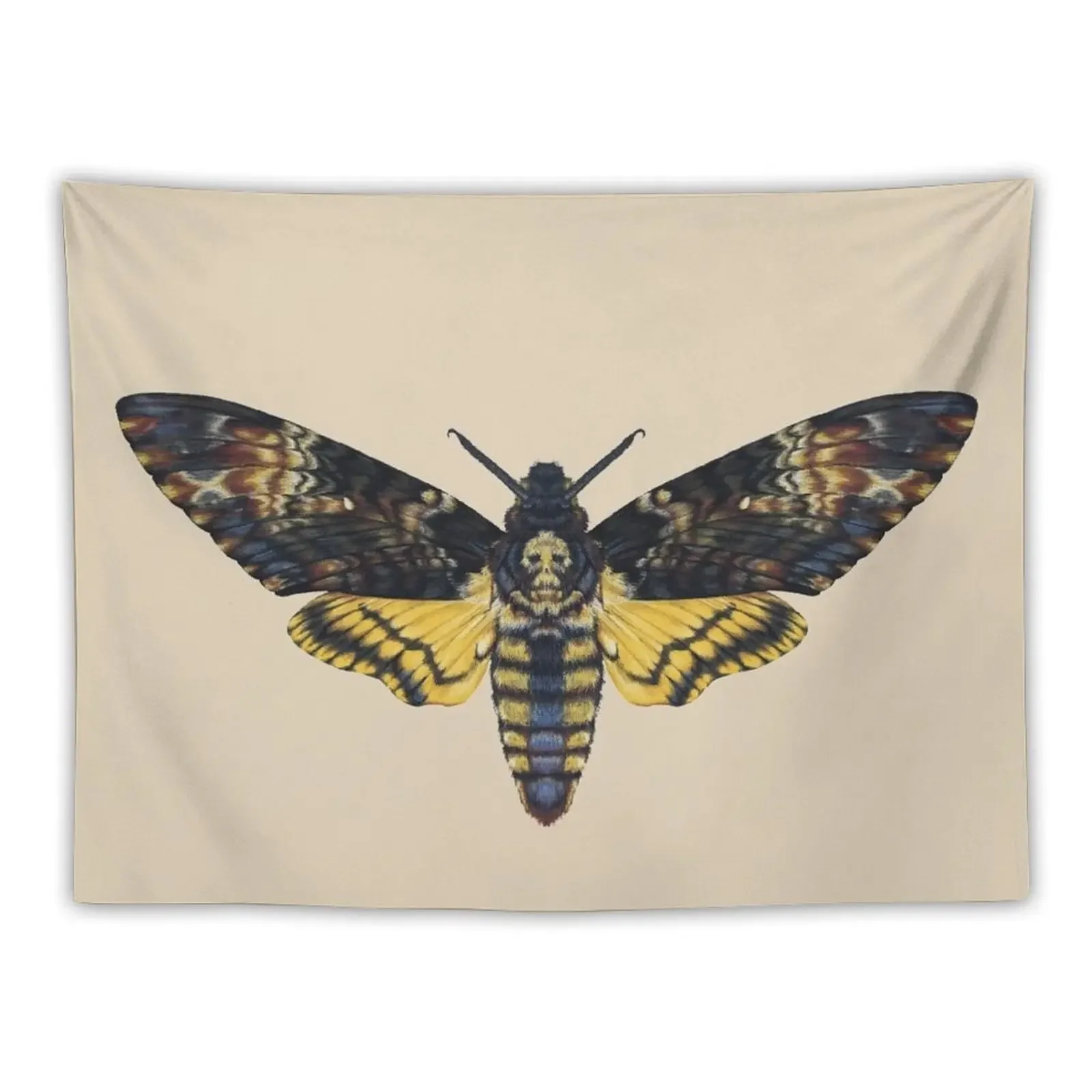 Death's-head hawkmoth Tapestry Art Mural Room Decore Aesthetic Decoration Wall Tapestry